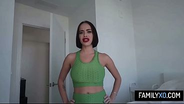 Busty milf stepmother Victoria June agree to fuck with her stepson as long he fix his grades