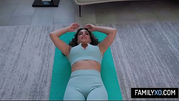 Hot milf stepmom Krystal Sparks seduce stepson with her lacy new lingerie and let him fuck her