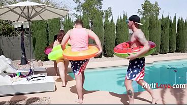 Asian Stepmom And Her Big Friend Show Me A Real American Threesome